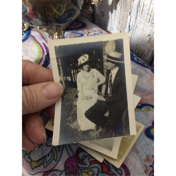 1920’s Antique Bundle of Snapshots Photos Black & White Small Vintage Photos - Picture 5 of 9